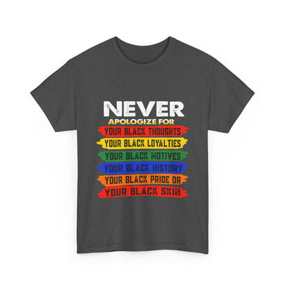 Never Apologize Unisex Tee