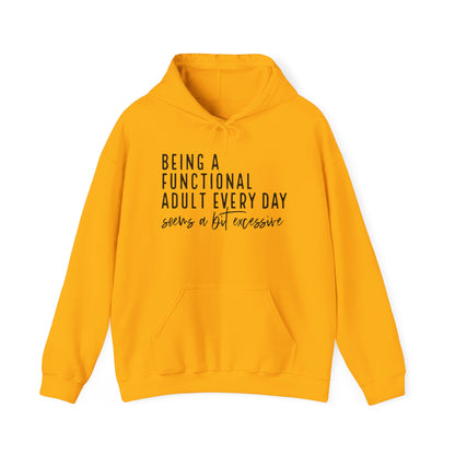 Functional Adult Hooded Sweatshirt