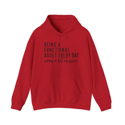 Functional Adult Hooded Sweatshirt