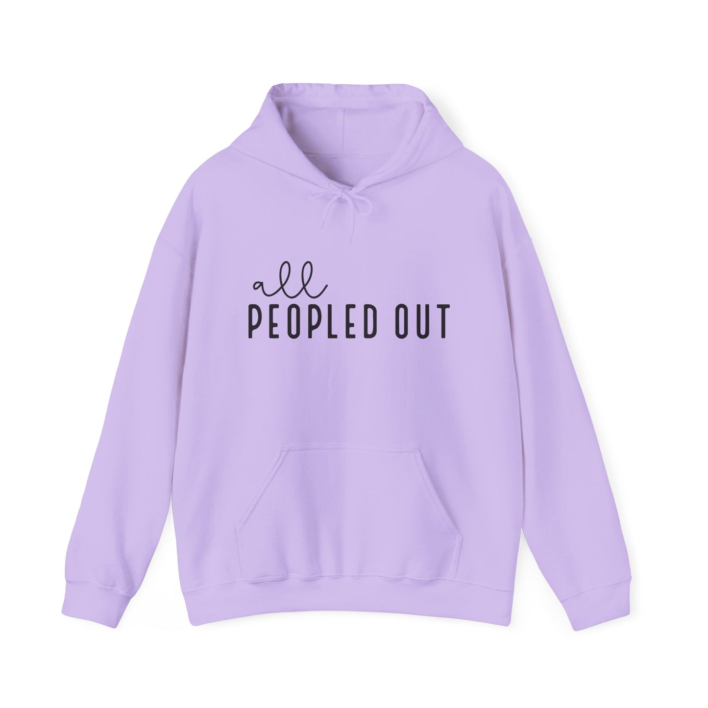 All Peopled Out Hooded Sweatshirt