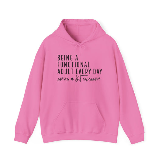 Functional Adult Hooded Sweatshirt