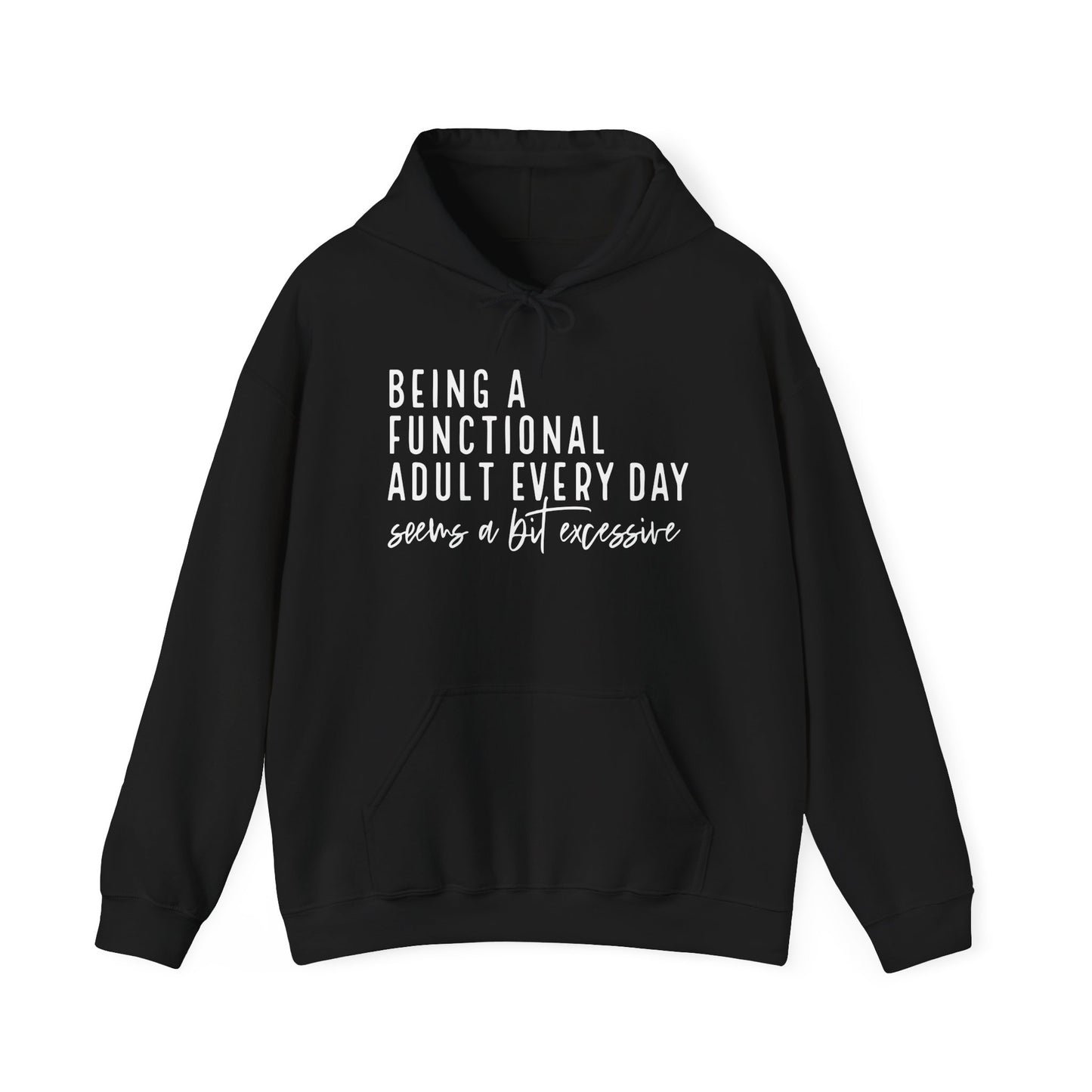 Functional Adult Hooded Sweatshirt